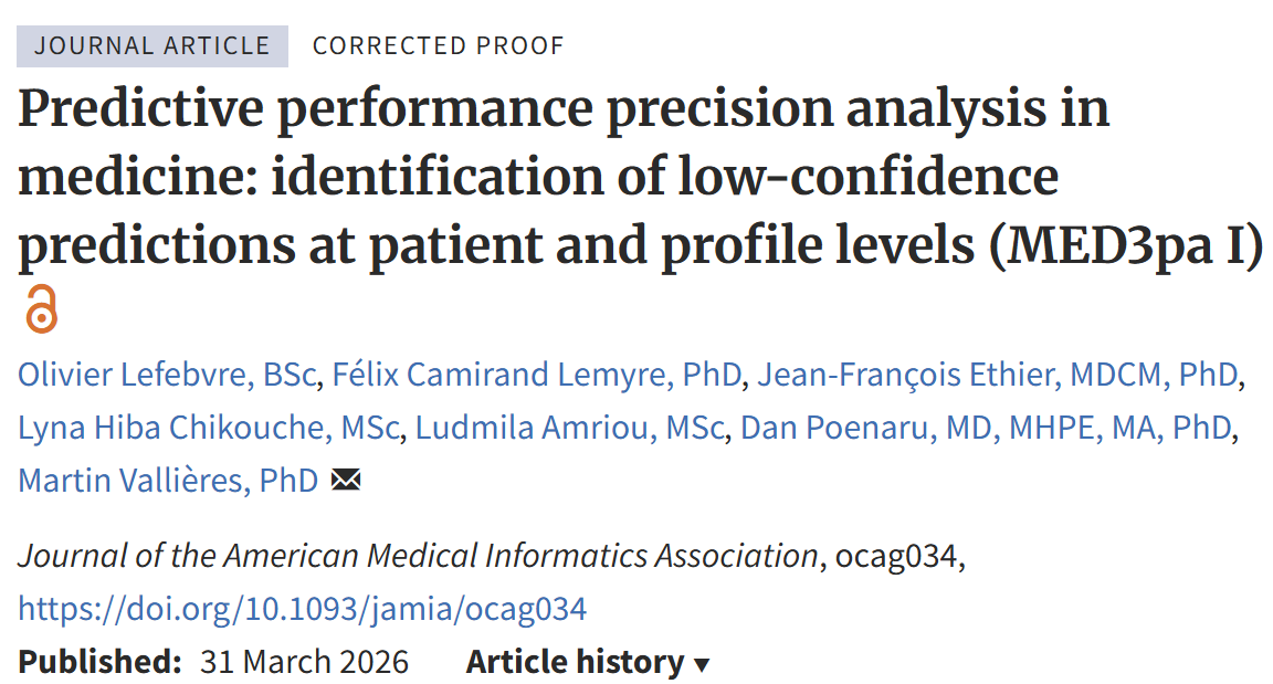 Journal of the American Medical Informatics Association (JAMIA)